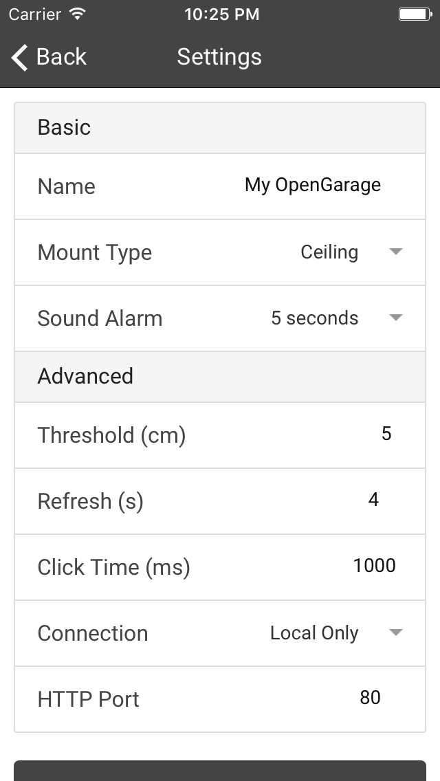 Github Opengarage Opengarage App Designed To Allow Intuitive